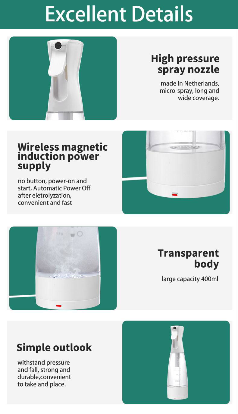 Disinfection spray bottle personal care sterilization FQB610 HCAT