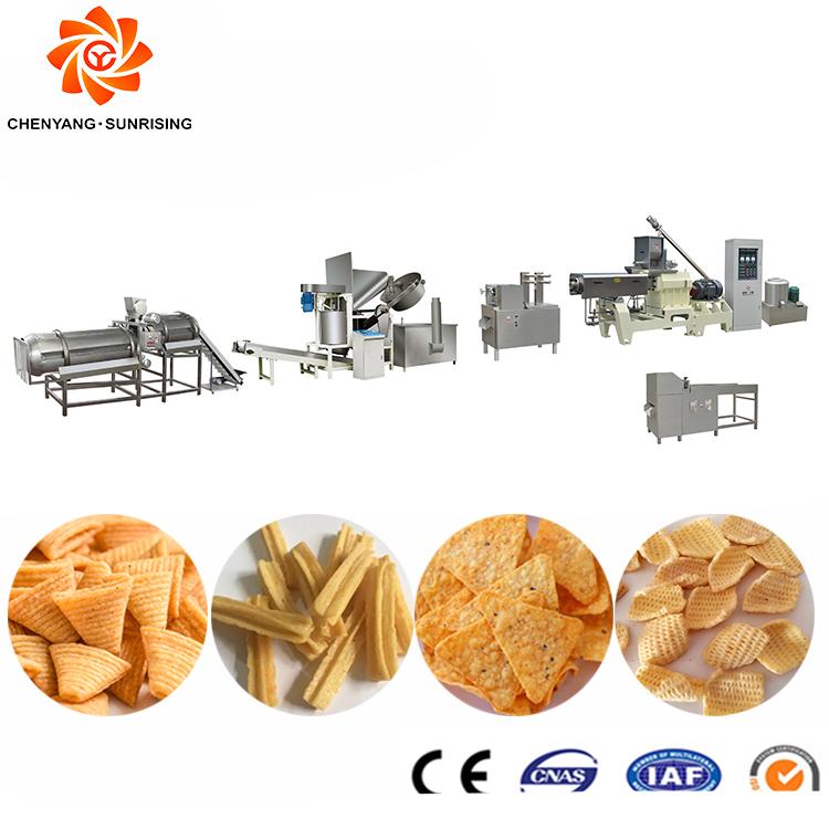 Fried Bugles Doritos Prawn Snack Chips Shrimp Crackers Making machine