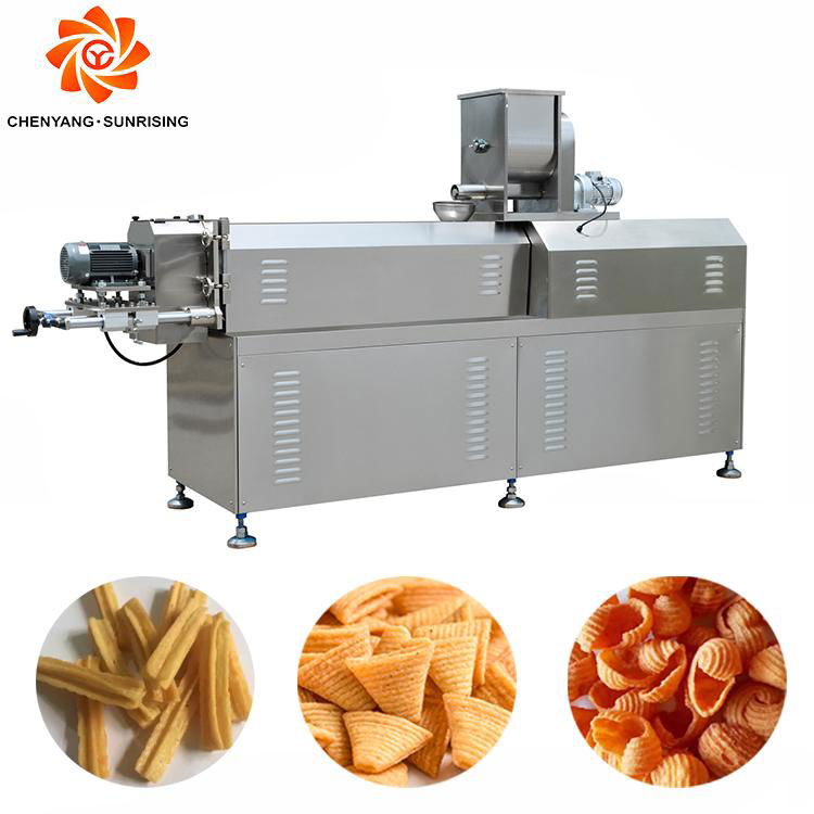 Fried Bugles Doritos Prawn Snack Chips Shrimp Crackers Making machine 3