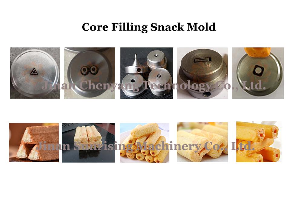 Puffed Corn Core Filling Snack Food Making Machine Production Line 2