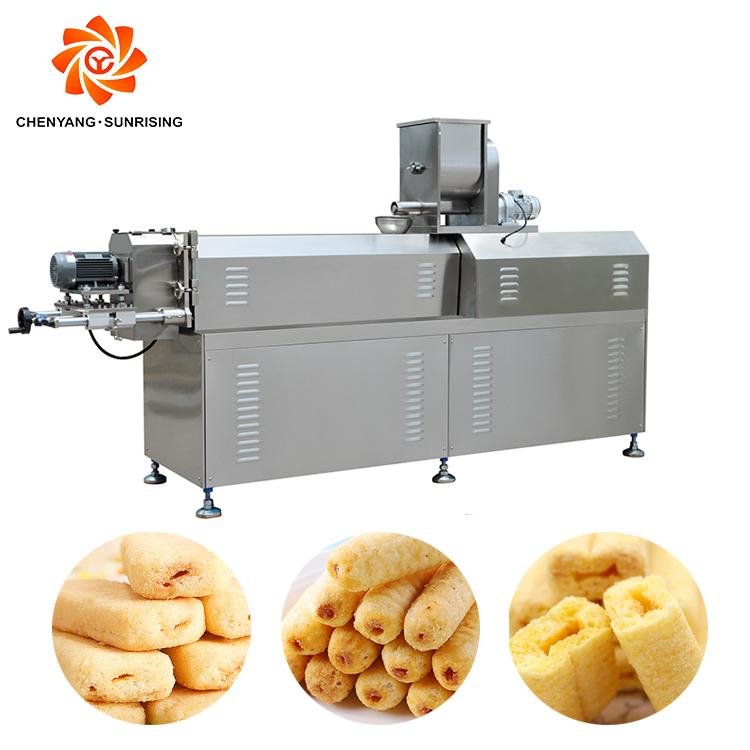 Puffed Corn Core Filling Snack Food Making Machine Production Line 5