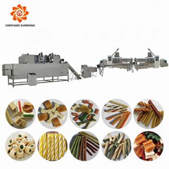 Cold extruder pet treats dog chews snacks making machine production line