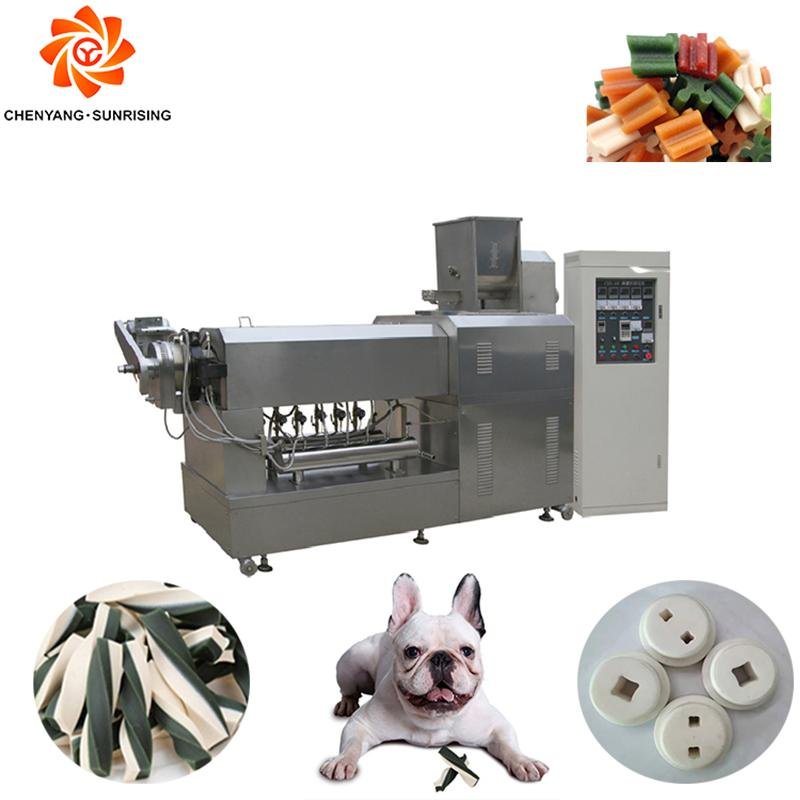 Cold extruder pet treats dog chews snacks making machine production line 2