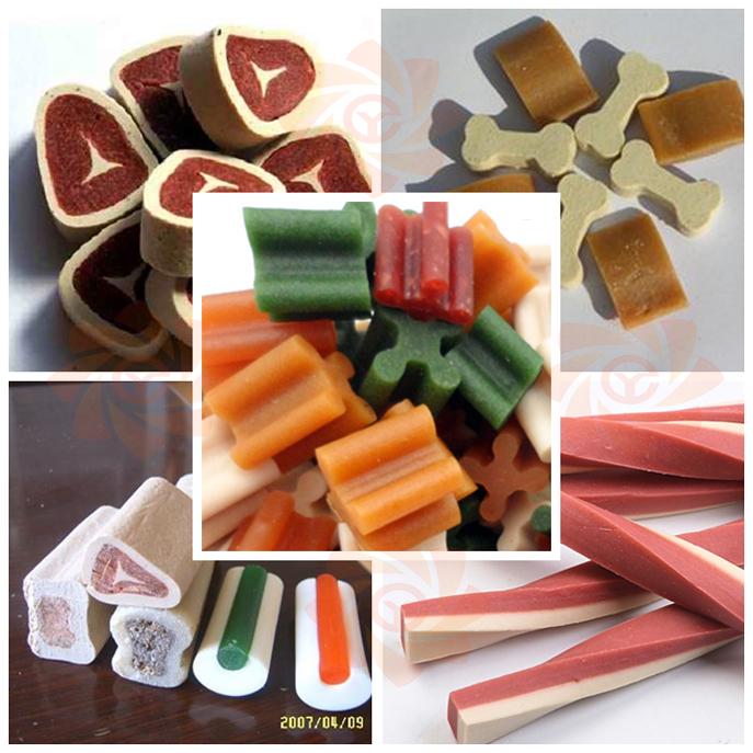 Cold extruder pet treats dog chews snacks making machine production line 5