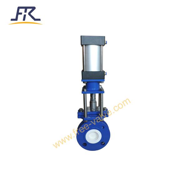  Pneumatic Ceramic lined Knife Gate Valve 4