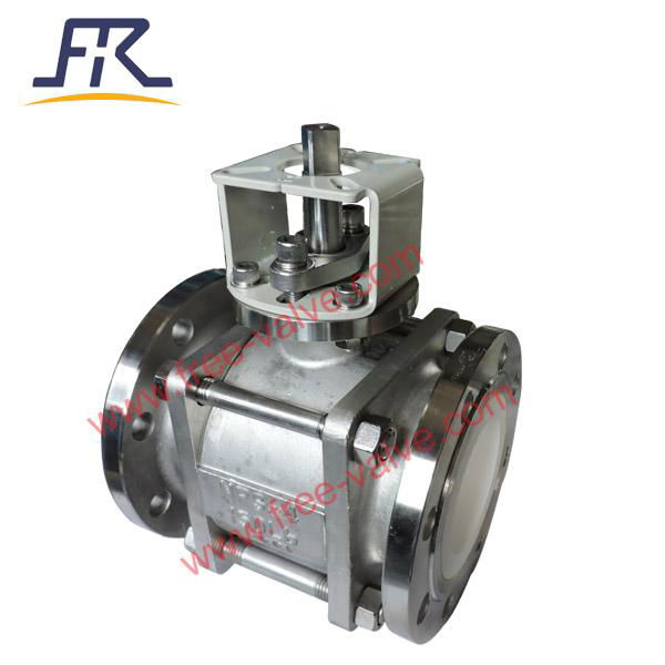 Stainless Steel Ceramic Lined Ball Valve 3