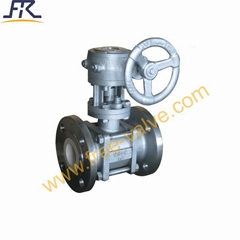 Worm Gear Operated Ceramic Ball Valve