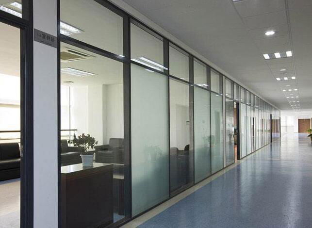 China glass factory frosted effect pvb film laminated safety glass design privac 2