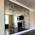 antique mirror glass wall