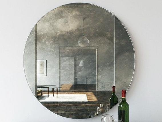 Customized modern design clear and ultra clear decorated wall antique mirror 2