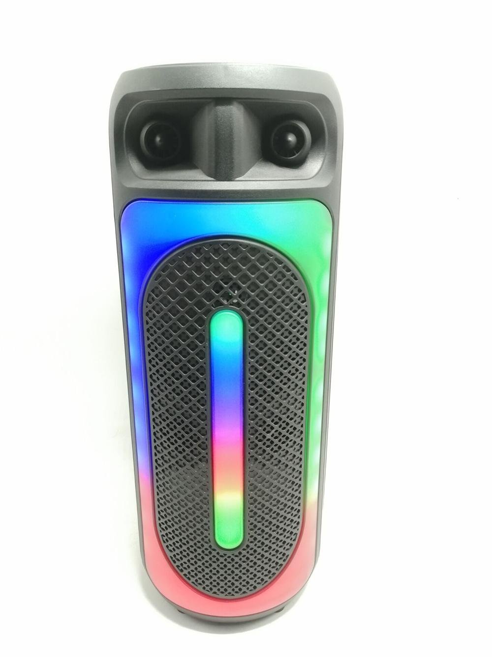 Hot sellings bluetooth speaker with top quality dual 8 inch colorful light 4