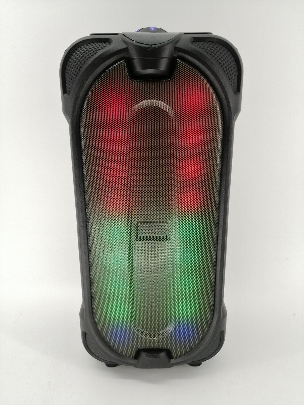 Hot sell dual 4 inch bluetooth speaker colorful lights top quality 3