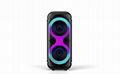 New hot Dual 8 Inch led colorful light Speaker with bluetooths 1