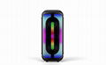 New hot Dual 8 Inch led colorful light Speaker with bluetooths 2