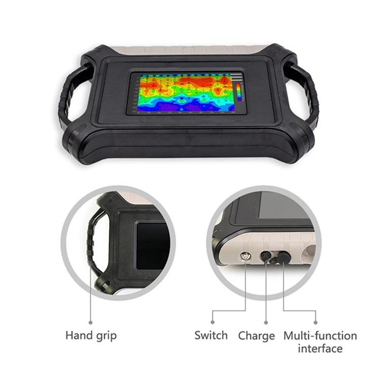 7 Inch Touch Screen Single Channel Mineral Prospecting Detector Electromagnetic 