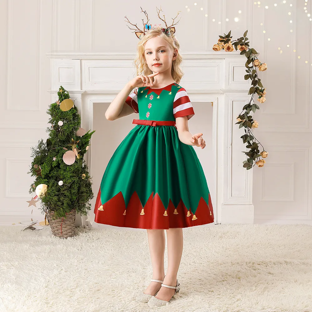 High Quality Christmas Kids Dresses  2