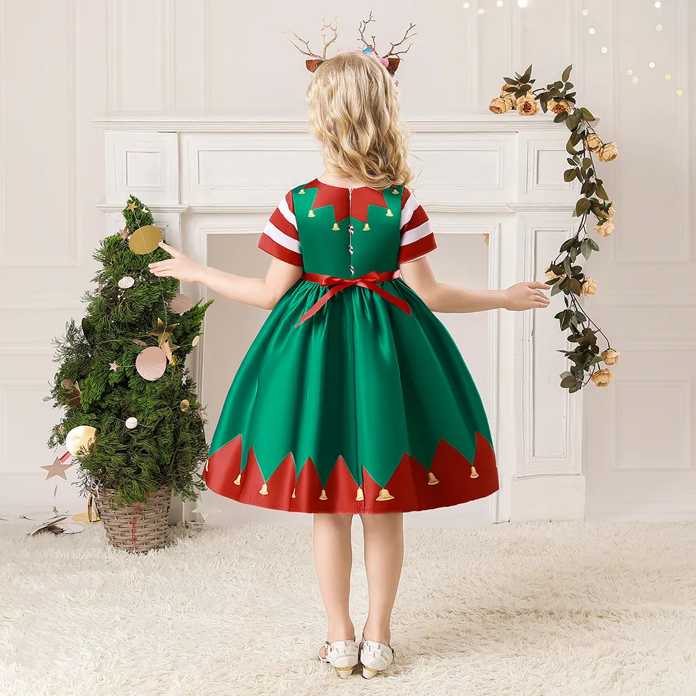 High Quality Christmas Kids Dresses  3