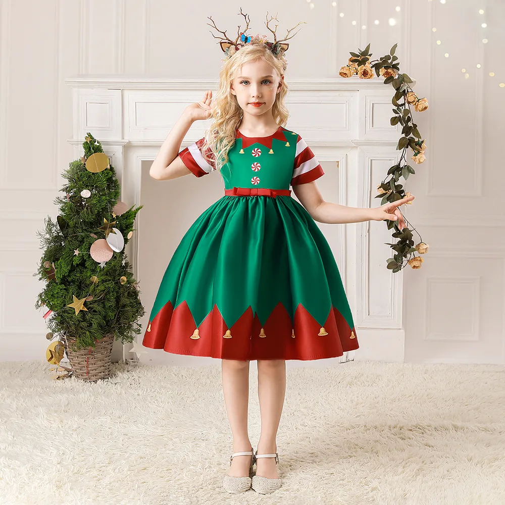 High Quality Christmas Kids Dresses  4