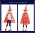 2022 Multicolor Children's Cape Pentagram Magician Wizard Costume Kids Halloween 4