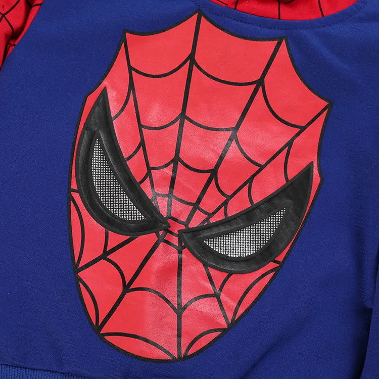 Spring Spiderman Sports Suits Boys Casual Tracksuits Kid Clothing Outfits TV Mov 4