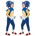 Sonic Cosplay Costume for Children Halloween Party Sonic Rat Jumpsuit for Kids S 3