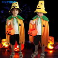 New Halloween Pumpkin Cloak Children