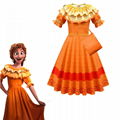 Girls Encanto Dresses Cosplay Mirabel Costumes Fancy Kids Princess Clothes Child 1