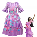 Girls Encanto Dresses Cosplay Mirabel Costumes Fancy Kids Princess Clothes Child 3