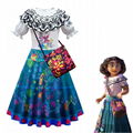Girls Encanto Dresses Cosplay Mirabel Costumes Fancy Kids Princess Clothes Child 5