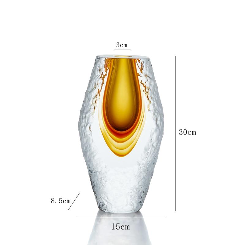 廠家直銷琉璃花器手工玻璃花瓶客廳玄關擺件 4