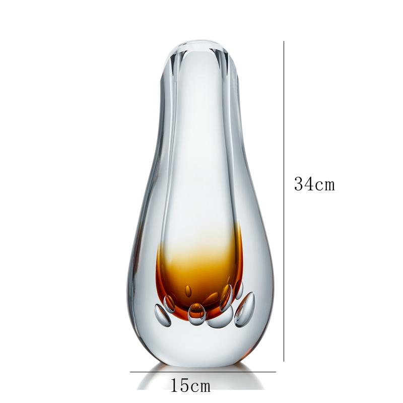 廠家直銷琉璃花器手工玻璃花瓶客廳玄關擺件 3