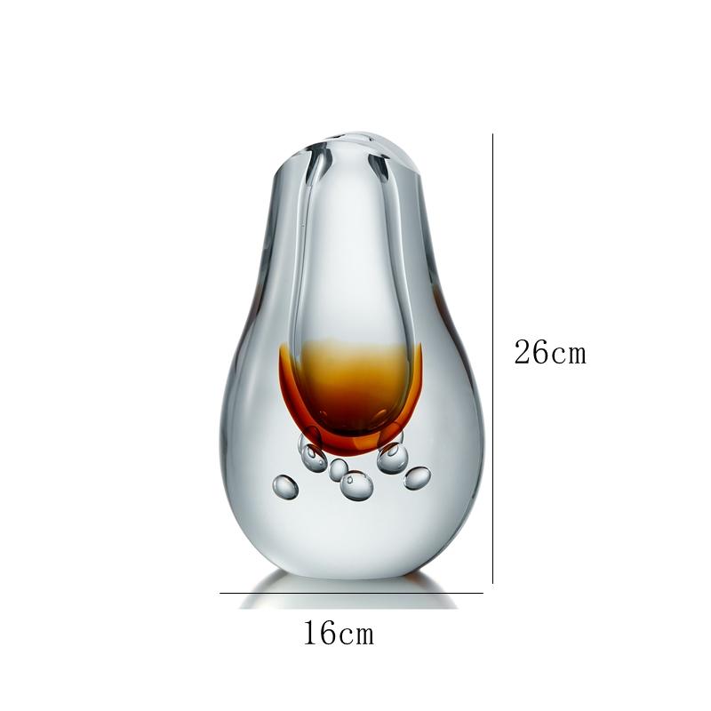 厂家直销琉璃花器手工玻璃花瓶客厅玄关摆件 4