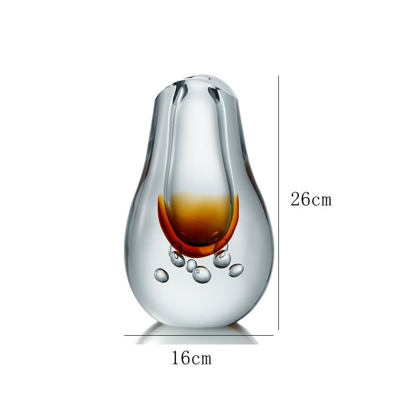 廠家直銷琉璃花器手工玻璃花瓶客廳玄關擺件 4