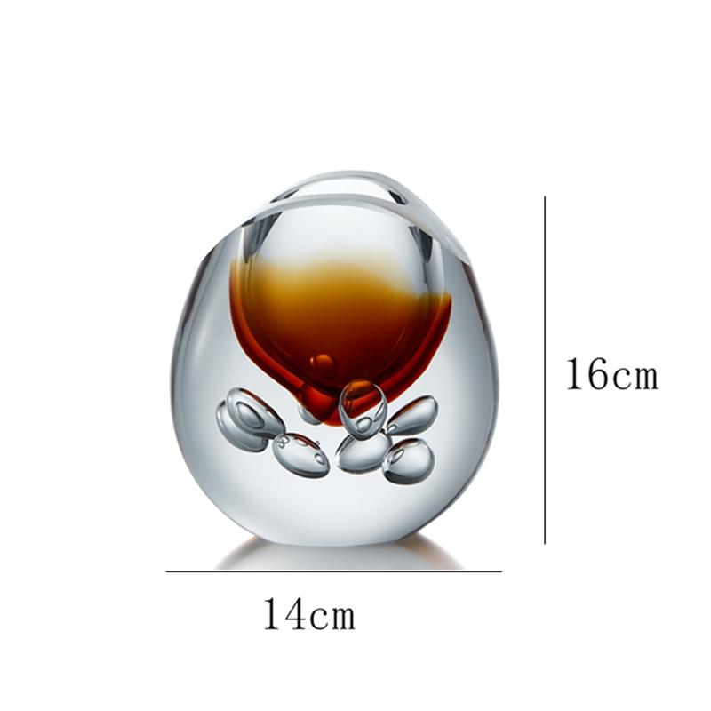 厂家直销琉璃花器手工玻璃花瓶客厅玄关摆件 5