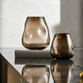 现代简约轻奢玻璃花瓶客厅餐桌干花插花装饰品样板房摆件琉璃花器 1