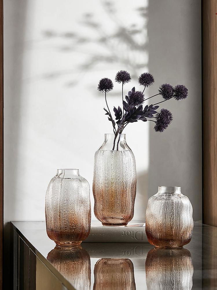 廠家直銷琉璃花器手工玻璃花瓶客廳玄關擺件
