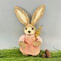 Shenyang For Star Crafts Supplier Natural Straw Easter Bunny Decoration 4