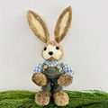 Shenyang For Star Crafts Supplier Natural Straw Easter Bunny Decoration 5