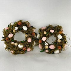 Shenyang ForStar Wholesale Handmade Craft Home Decoration Door Easter Egg Wreath