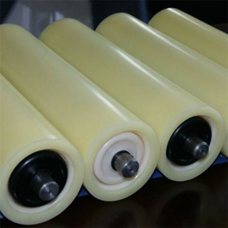 High loading and low noise nylon conveyor roller for mining 3