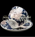 China Custom Printed Tea Cup Sets 8oz 1