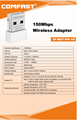 High Quality Factory Price Mini Wireless USB Adapter Mediatek Network Card Wifi 