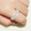 S925 sterling silver ring with diamond