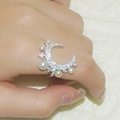 s925 sterling silver ring female crystal