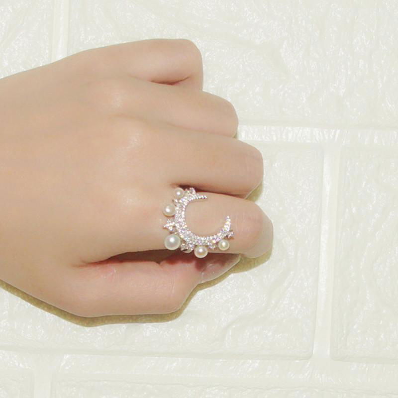 s925 sterling silver ring female crystal diamond ring 3