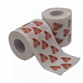 Roll tissue paper and toilet roll tissue