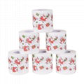 Printed custom graphic toilet tissue in