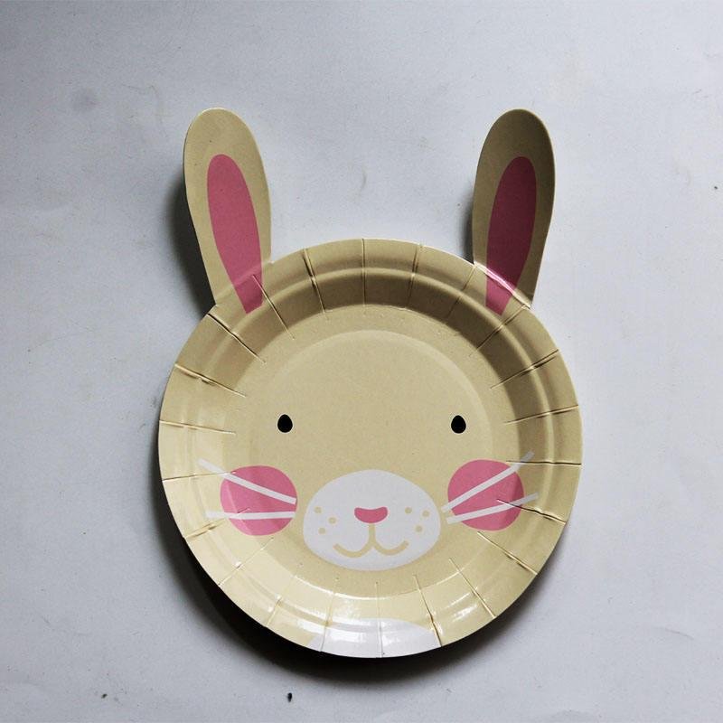 Custom Anmimal Shape Printed Disposable Paper Plates