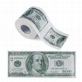 Custom Design Printed Toilet Paper Funny 100 One Hundred Dollar Bill Money Toile