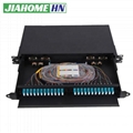 FTTH 19 INCH 1U ODF SLIDING PATCH PANEL